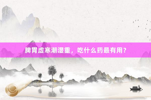 脾胃虚寒潮湿重，吃什么药最有用？
